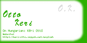 otto keri business card